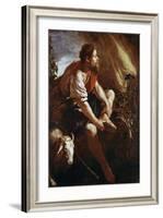 Moses before a Burning Bush-Domenico Fetti or Feti-Framed Giclee Print