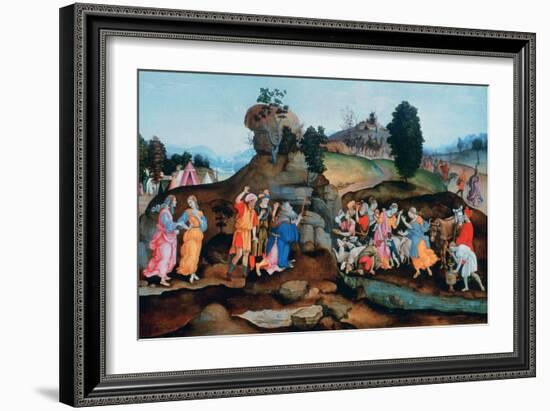 Moses Brings Forth Water Out of the Rock, C1500-Filippino Lippi-Framed Giclee Print