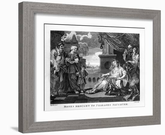 Moses Brought to Pharaoh's Daughter by William Hogarth-William Hogarth-Framed Giclee Print