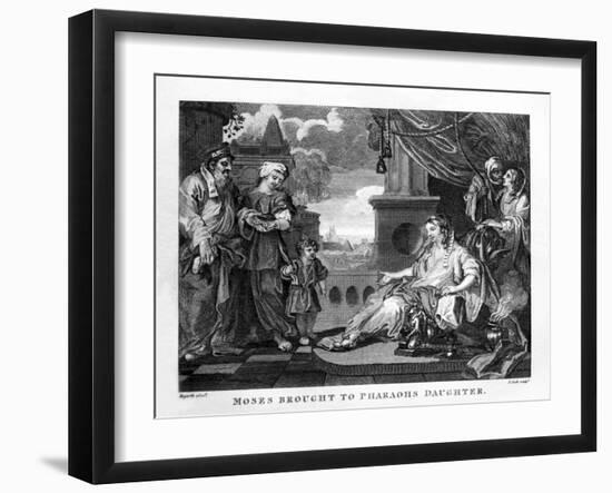 Moses Brought to Pharaoh's Daughter by William Hogarth-William Hogarth-Framed Giclee Print