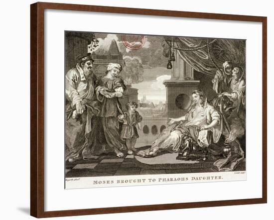 Moses Brought to Pharaohs Daughter, 1809-Thomas Cook-Framed Giclee Print
