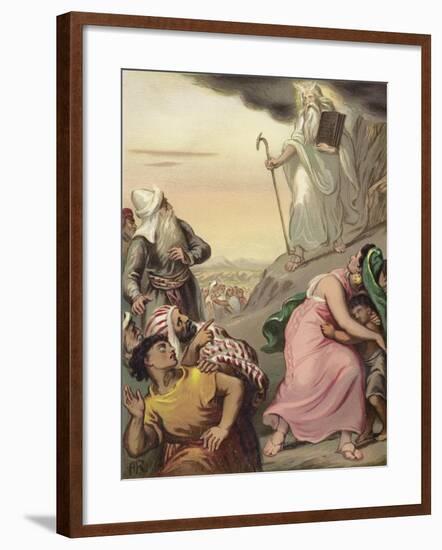 Moses Coming Down Mount Sinai-null-Framed Giclee Print