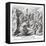 Moses delivers the commandments, Exodus-Julius Schnorr von Carolsfeld-Framed Premier Image Canvas