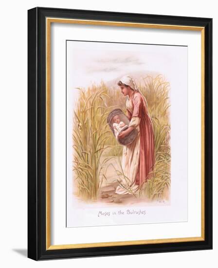 Moses in the Bullrushes-Henry Ryland-Framed Giclee Print