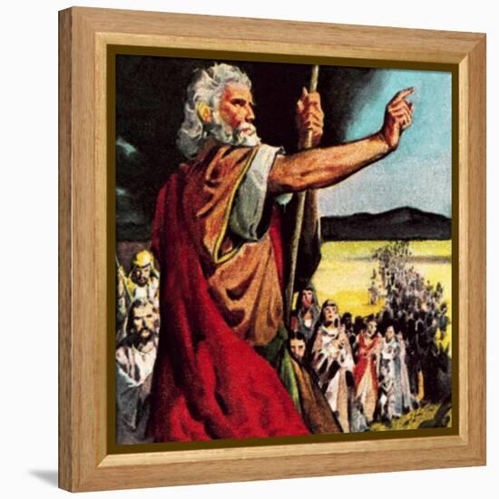 Moses in the Wilderness-McConnell-Framed Premier Image Canvas