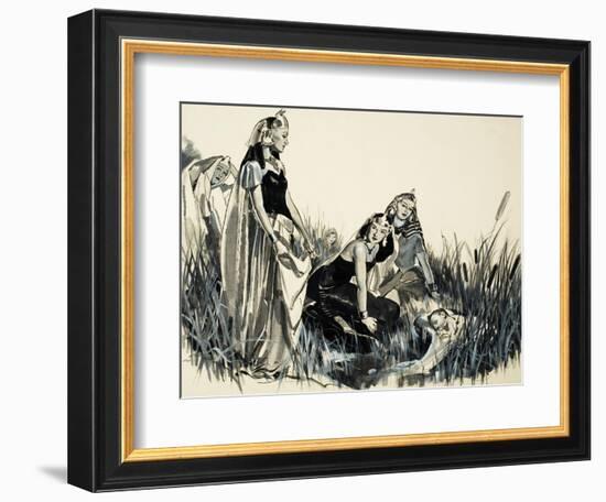 Moses Is Found Among the Bullrushes-McConnell-Framed Giclee Print