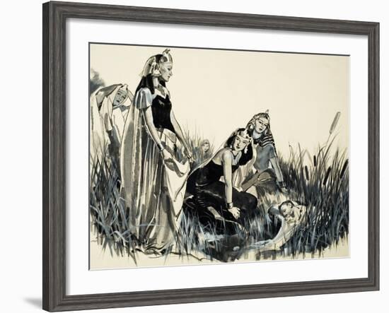 Moses Is Found Among the Bullrushes-McConnell-Framed Giclee Print