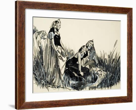 Moses Is Found Among the Bullrushes-McConnell-Framed Giclee Print