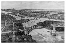 East River and Hell Gate Bridge-Moses King-Art Print