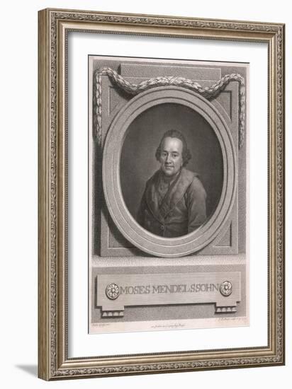 Moses Mendelssohn, Graff-Anton Graff-Framed Art Print