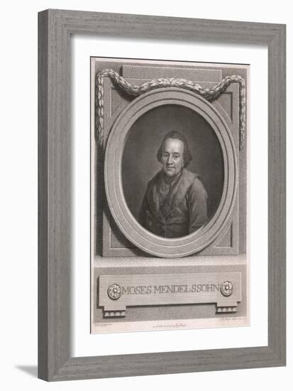 Moses Mendelssohn, Graff-Anton Graff-Framed Art Print