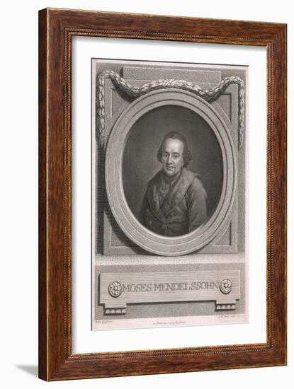 Moses Mendelssohn, Graff-Anton Graff-Framed Art Print