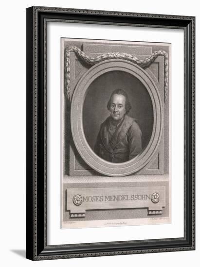 Moses Mendelssohn, Graff-Anton Graff-Framed Art Print