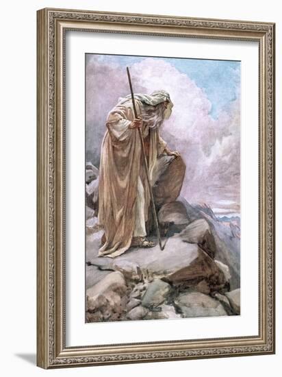 Moses on Pisgah-Harold Copping-Framed Giclee Print