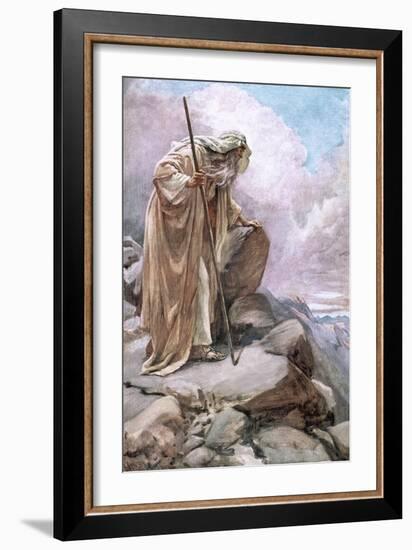 Moses on Pisgah-Harold Copping-Framed Giclee Print