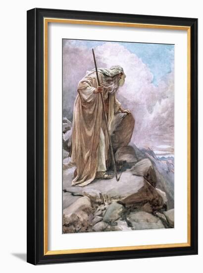 Moses on Pisgah-Harold Copping-Framed Giclee Print