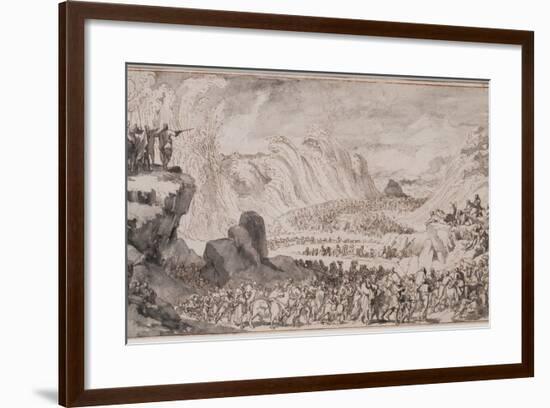 Moses Parting the Red Sea-Caspar Luyken-Framed Giclee Print
