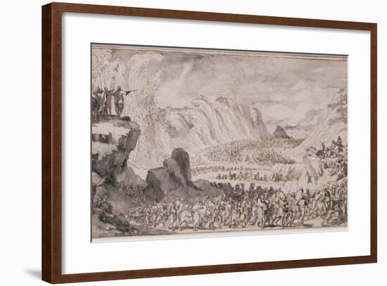 Moses Parting the Red Sea-Caspar Luyken-Framed Giclee Print