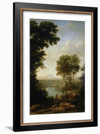 Moses Saved From the Waters of the Nile, 1639-1640-Claude Lorraine-Framed Giclee Print