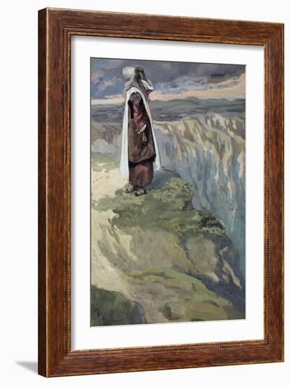 Moses Sees the Promised Land from Afar-James Tissot-Framed Giclee Print