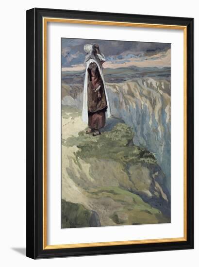 Moses Sees the Promised Land from Afar-James Tissot-Framed Giclee Print