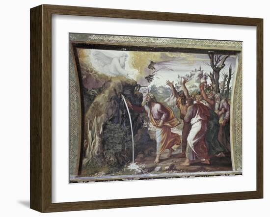 Moses Strikes the Rock-Raphael-Framed Giclee Print