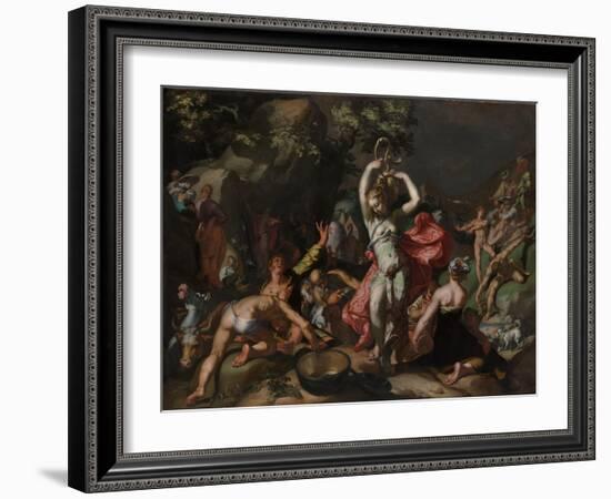 Moses Striking the Rock, 1596-Abraham Bloemaert-Framed Giclee Print