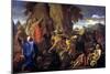 Moses Striking the Rock, 1649-Nicolas Poussin-Mounted Giclee Print