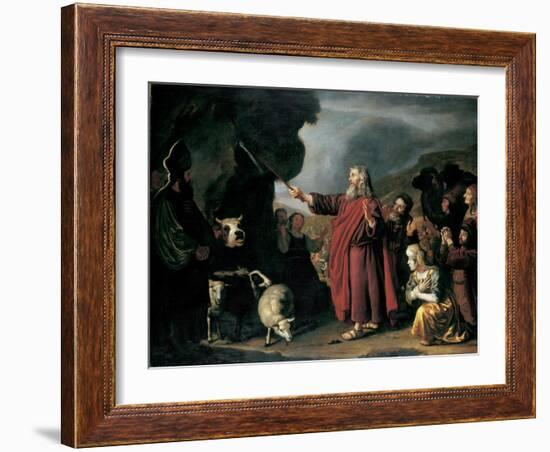 Moses Striking the Rock-Jan Victors-Framed Giclee Print