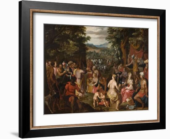 Moses Striking the Rock-Hendrik van the Elder Balen-Framed Giclee Print