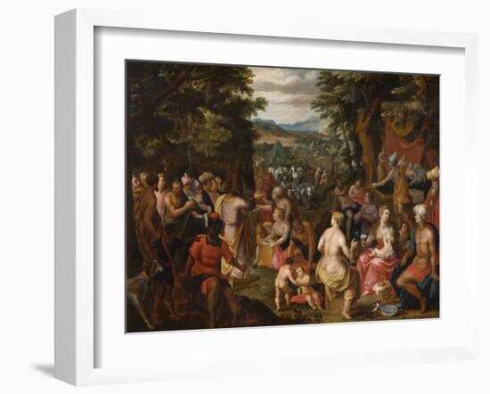 Moses Striking the Rock-Hendrik van the Elder Balen-Framed Giclee Print