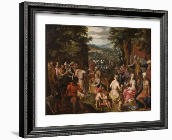 Moses Striking the Rock-Hendrik van the Elder Balen-Framed Giclee Print