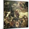 Moses Striking Water from the Rock, 1575-Jacopo Robusti Tintoretto-Mounted Giclee Print