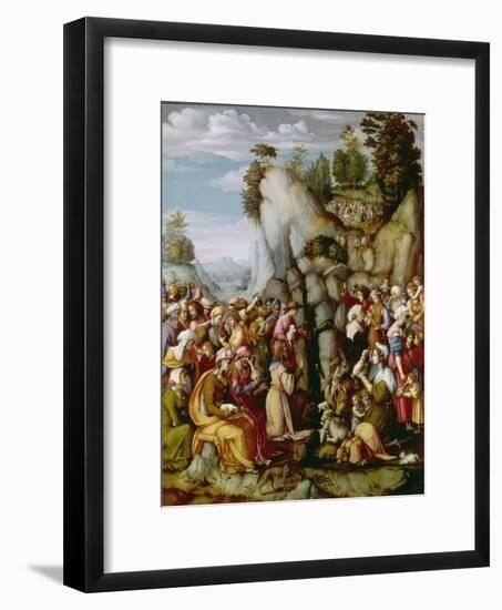 Moses Striking Water from the Rock-Bacchiacca Francesco Umbertini Verdi-Framed Giclee Print