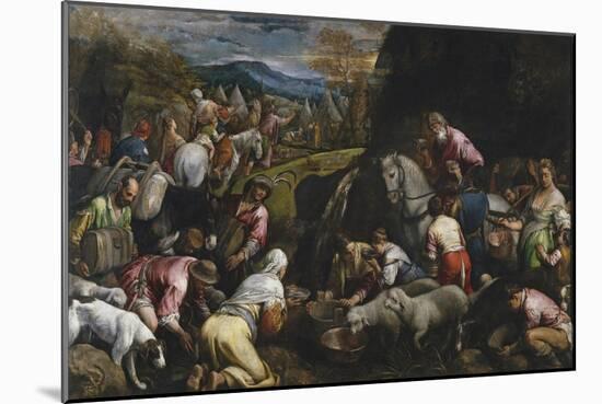 Moses Striking Water from the Rock-Jacopo Bassano-Mounted Giclee Print