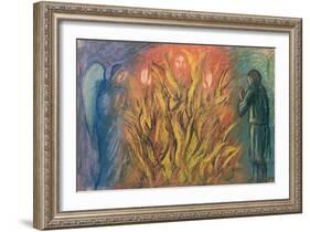 Moses & the burning bush, 1990-Hans Feibusch-Framed Giclee Print