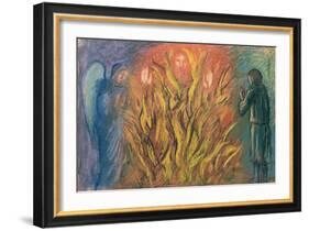 Moses & the burning bush, 1990-Hans Feibusch-Framed Giclee Print
