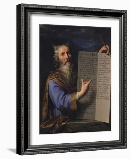 Moses with the Tablets of the Law, 1663-Philippe De Champaigne-Framed Giclee Print