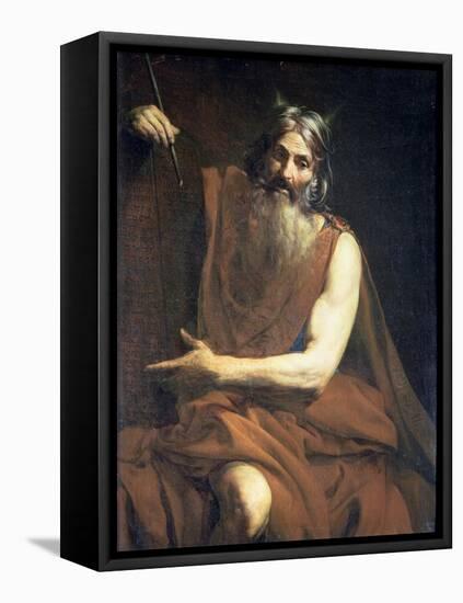 Moses with the Tablets of the Law, circa 1627-32-Valentin de Boulogne-Framed Premier Image Canvas