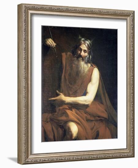 Moses with the Tablets of the Law, circa 1627-32-Valentin de Boulogne-Framed Giclee Print