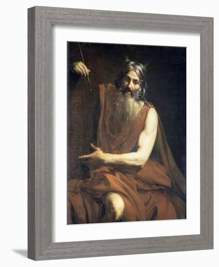 Moses with the Tablets of the Law, circa 1627-32-Valentin de Boulogne-Framed Giclee Print