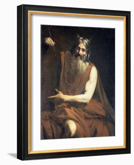 Moses with the Tablets of the Law, circa 1627-32-Valentin de Boulogne-Framed Giclee Print
