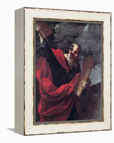 Moses with the Tablets of the Law-Guido Reni-Framed Premier Image Canvas