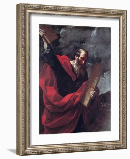 Moses with the Tablets of the Law-Guido Reni-Framed Giclee Print