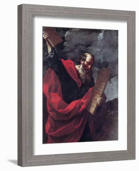 Moses with the Tablets of the Law-Guido Reni-Framed Giclee Print