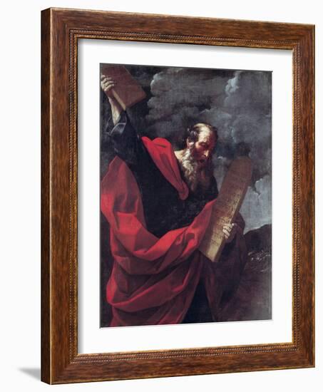 Moses with the Tablets of the Law-Guido Reni-Framed Giclee Print