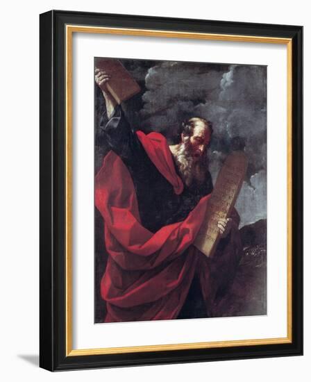 Moses with the Tablets of the Law-Guido Reni-Framed Giclee Print