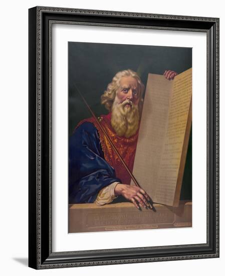 Moses with the Ten Commandments-null-Framed Giclee Print