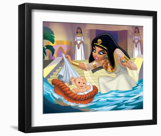 Moses-null-Framed Art Print