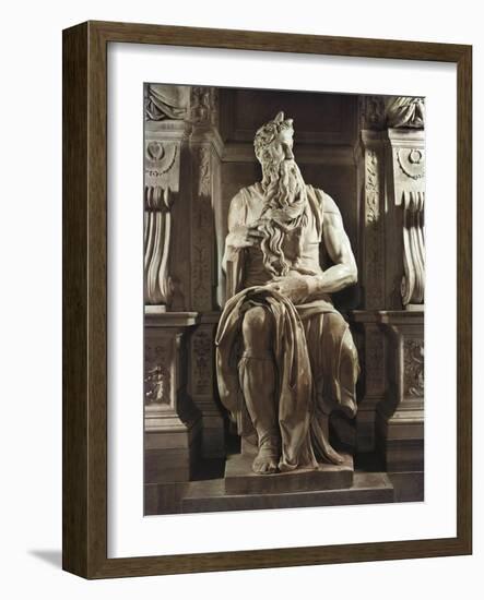 Moses-Michelangelo-Framed Art Print